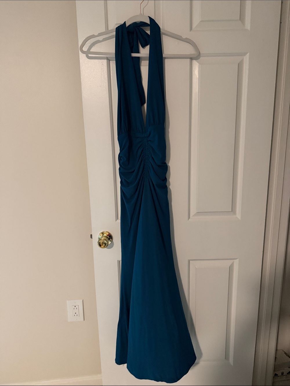 Hello Molly Teal Halter Maxi Dress